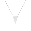 Spear Tip Necklace in Plated Sterling Silver