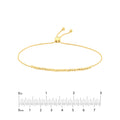 Diamond-Cut Beaded Bolo Bracelet