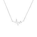 Heartbeat Necklace in Plated Sterling Silver