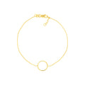 Open Wire Circle Adjustable Bracelet