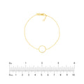 Open Wire Circle Adjustable Bracelet