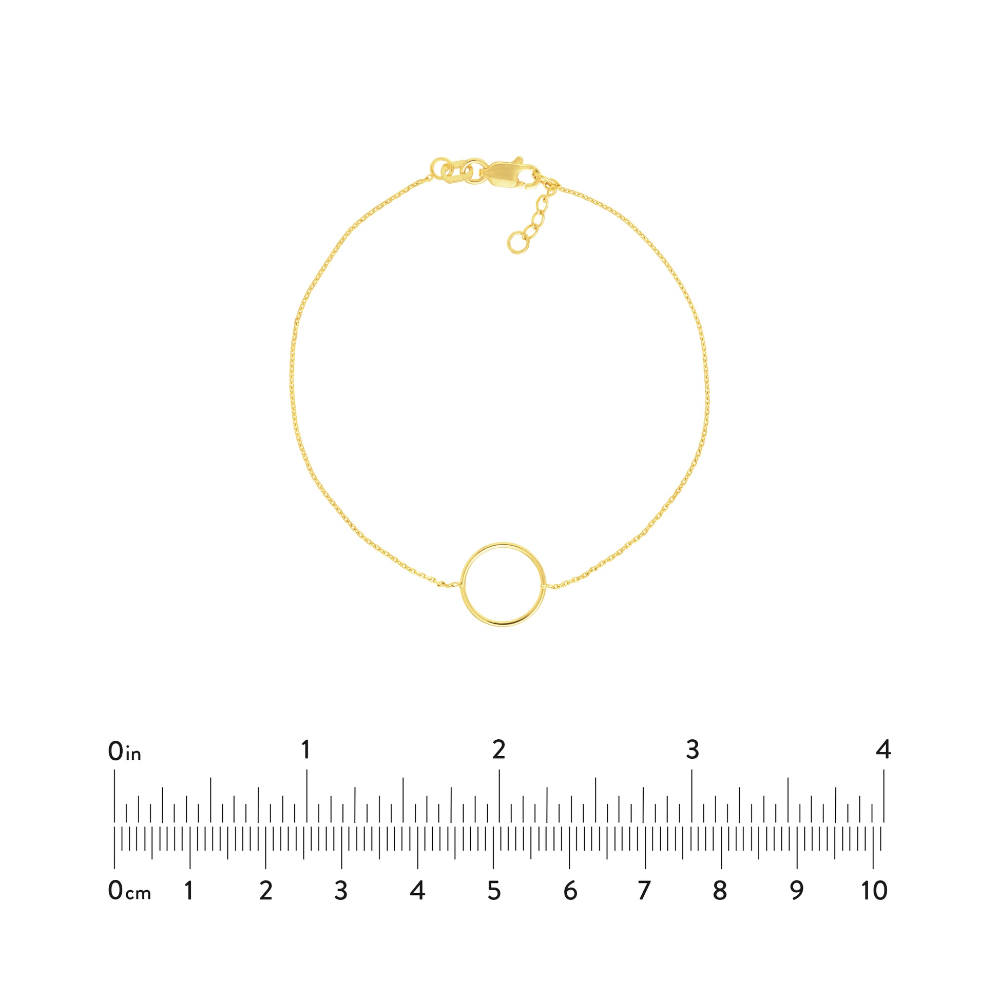 Open Wire Circle Adjustable Bracelet
