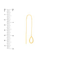 Open Teardrop Threader Earrings