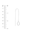 Open Teardrop Threader Earrings