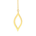 Open Marquise Threader Earrings