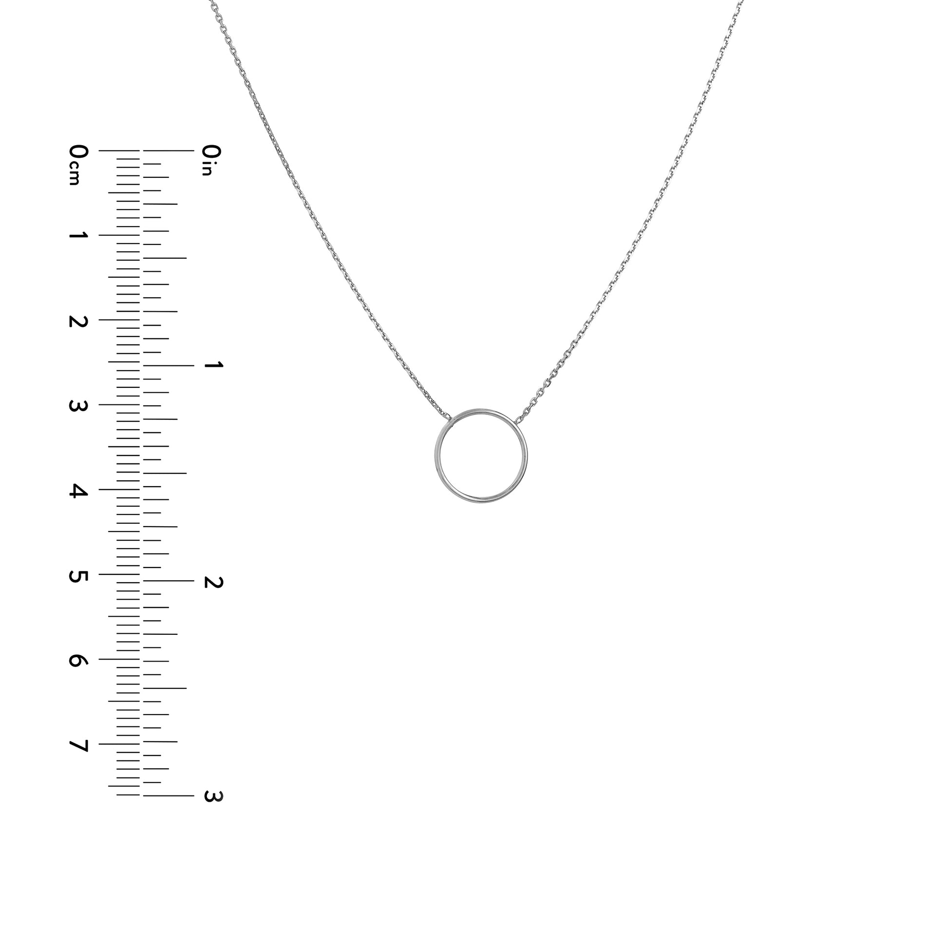 Open Wire Circle Adjustable Necklace