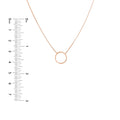 Open Wire Circle Adjustable Necklace