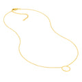 Open Wire Circle Adjustable Necklace
