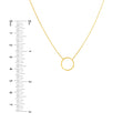 Open Wire Circle Adjustable Necklace