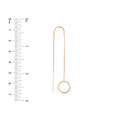 Open Disc Threader Earrings