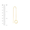 Open Disc Threader Earrings