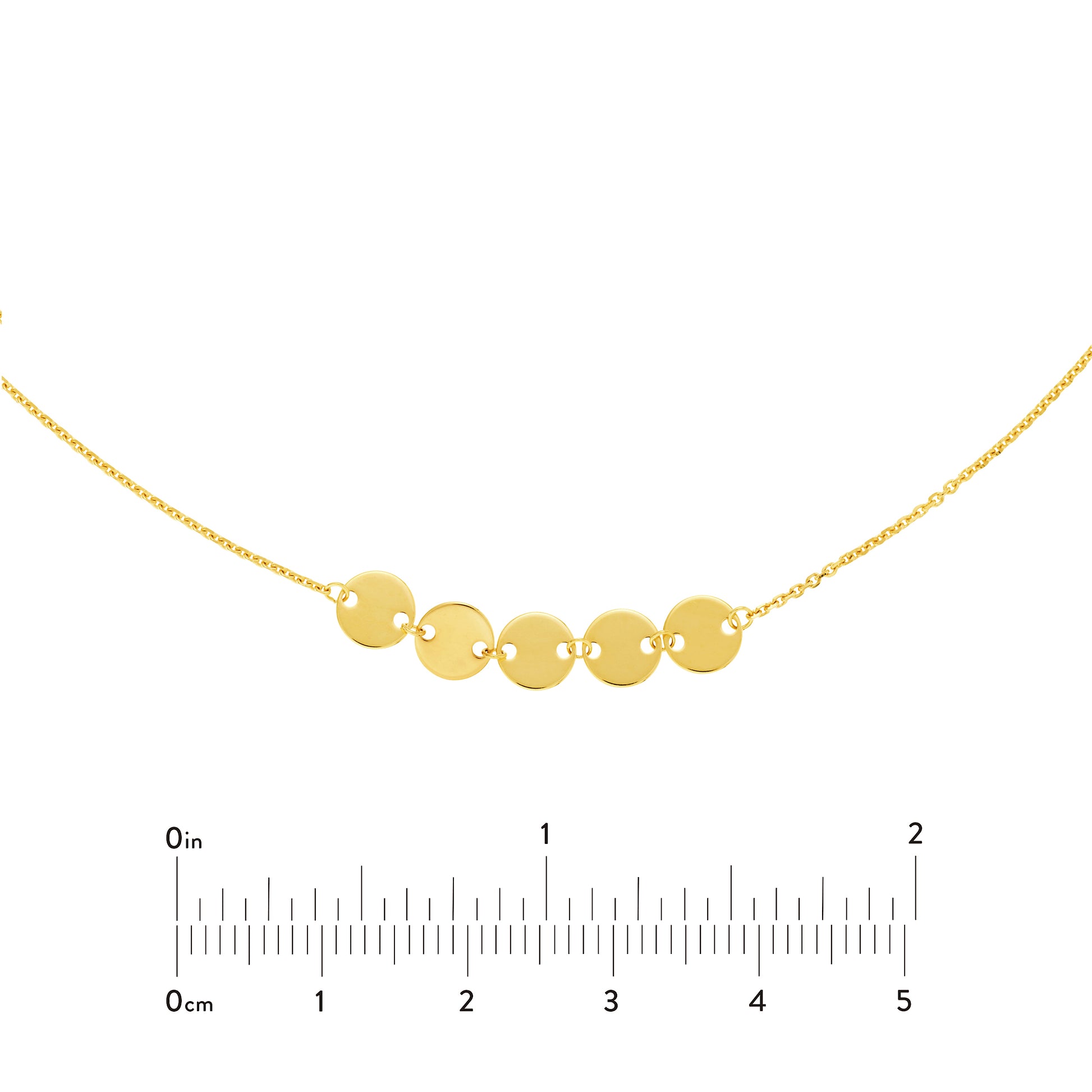 Mini Disc Quintet Adjustable Choker