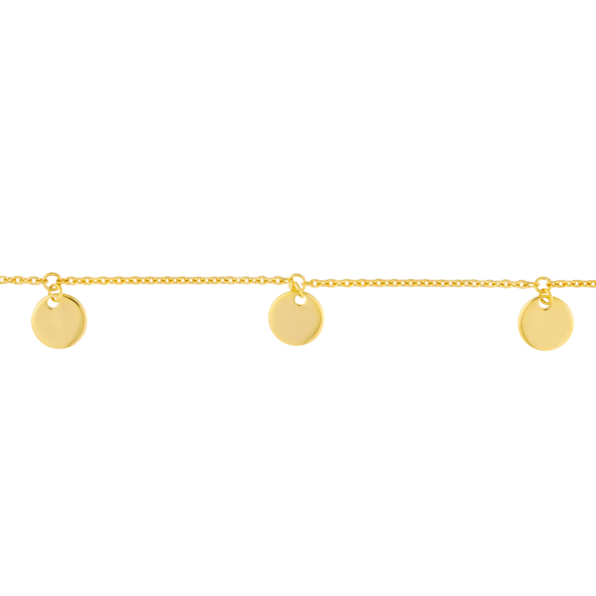 Mini Disc Dangles Adjustable Choker