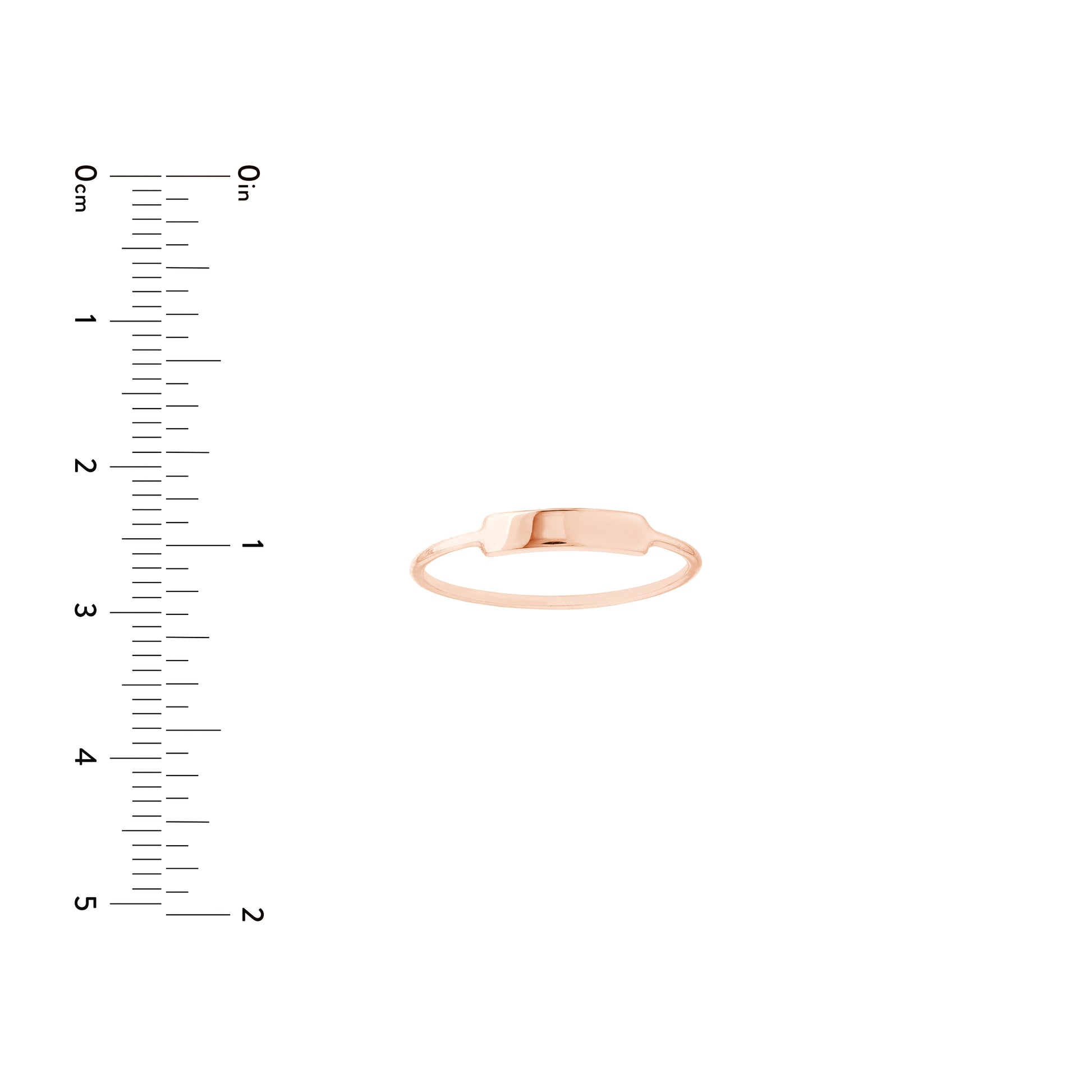 Small ID Bar Wire Ring