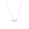 Mini Disc Drop and Bead Station Necklace