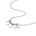 Mini Disc Drop and Bead Station Necklace