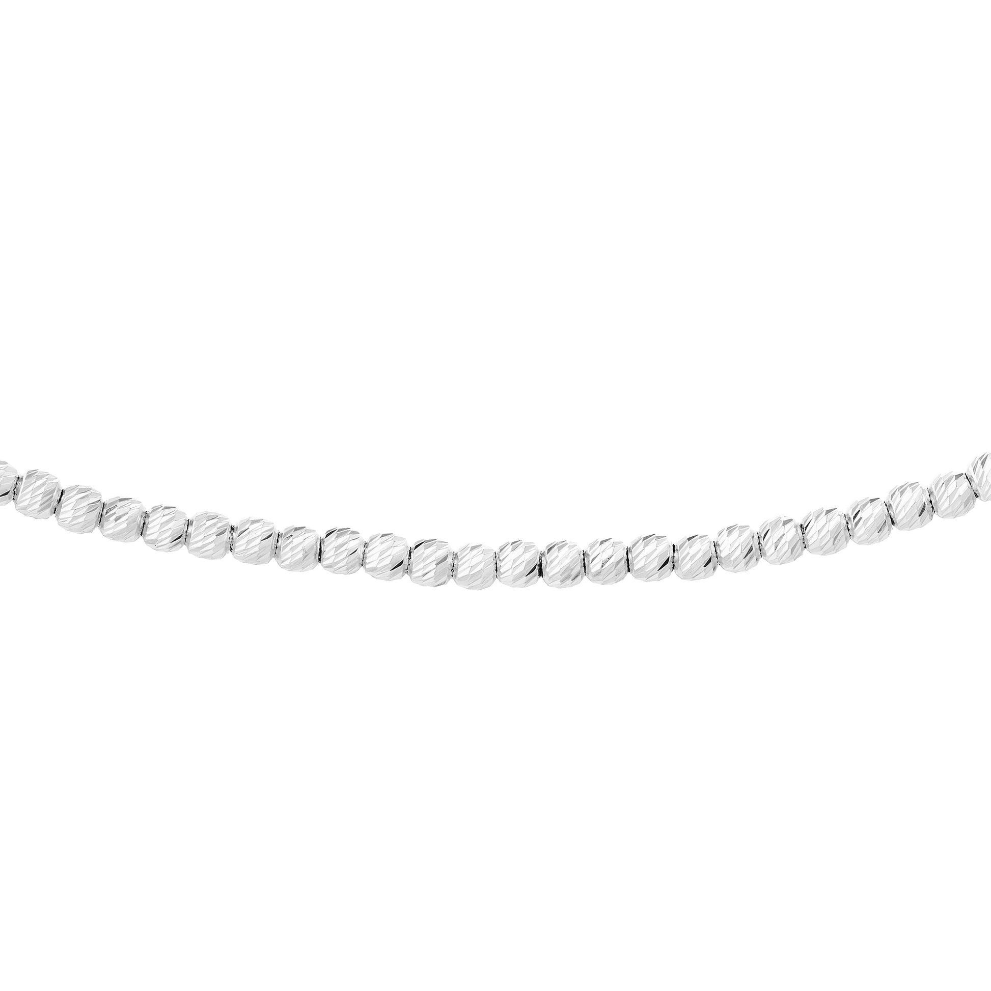 Diamond-Cut Bead Adjustable Choker