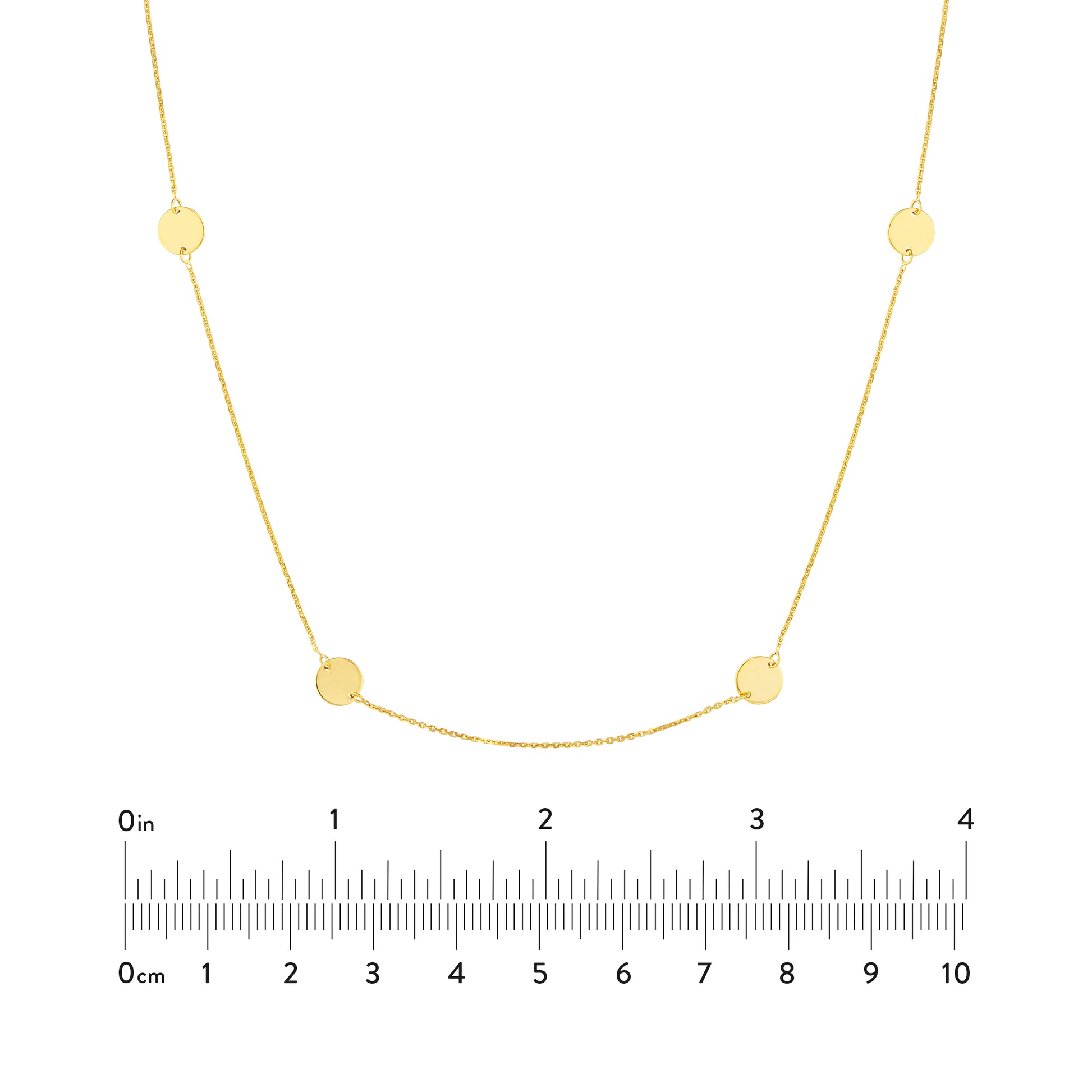 Disc Stations Adjustable Necklace