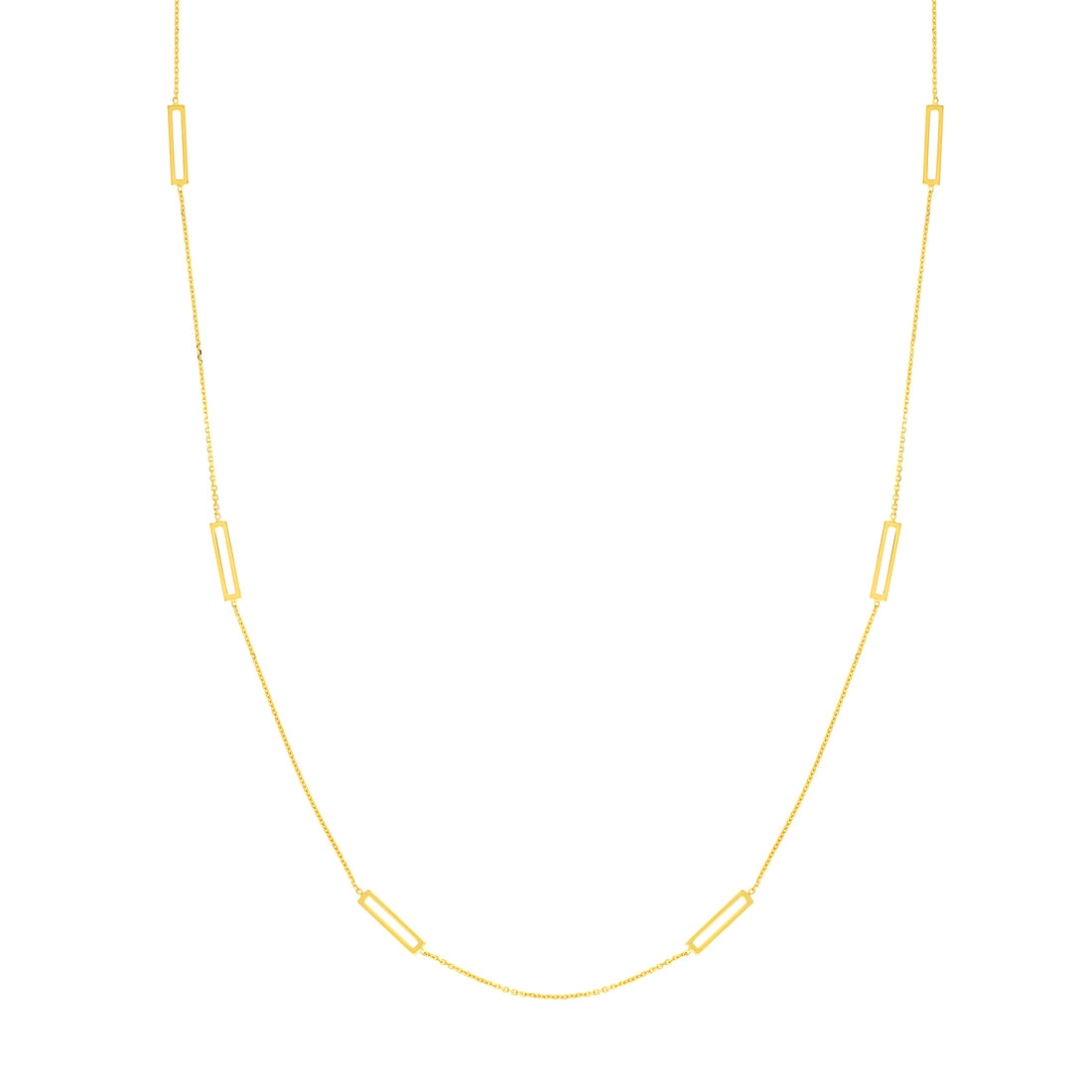 Open Bar Stations Adjustable Necklace