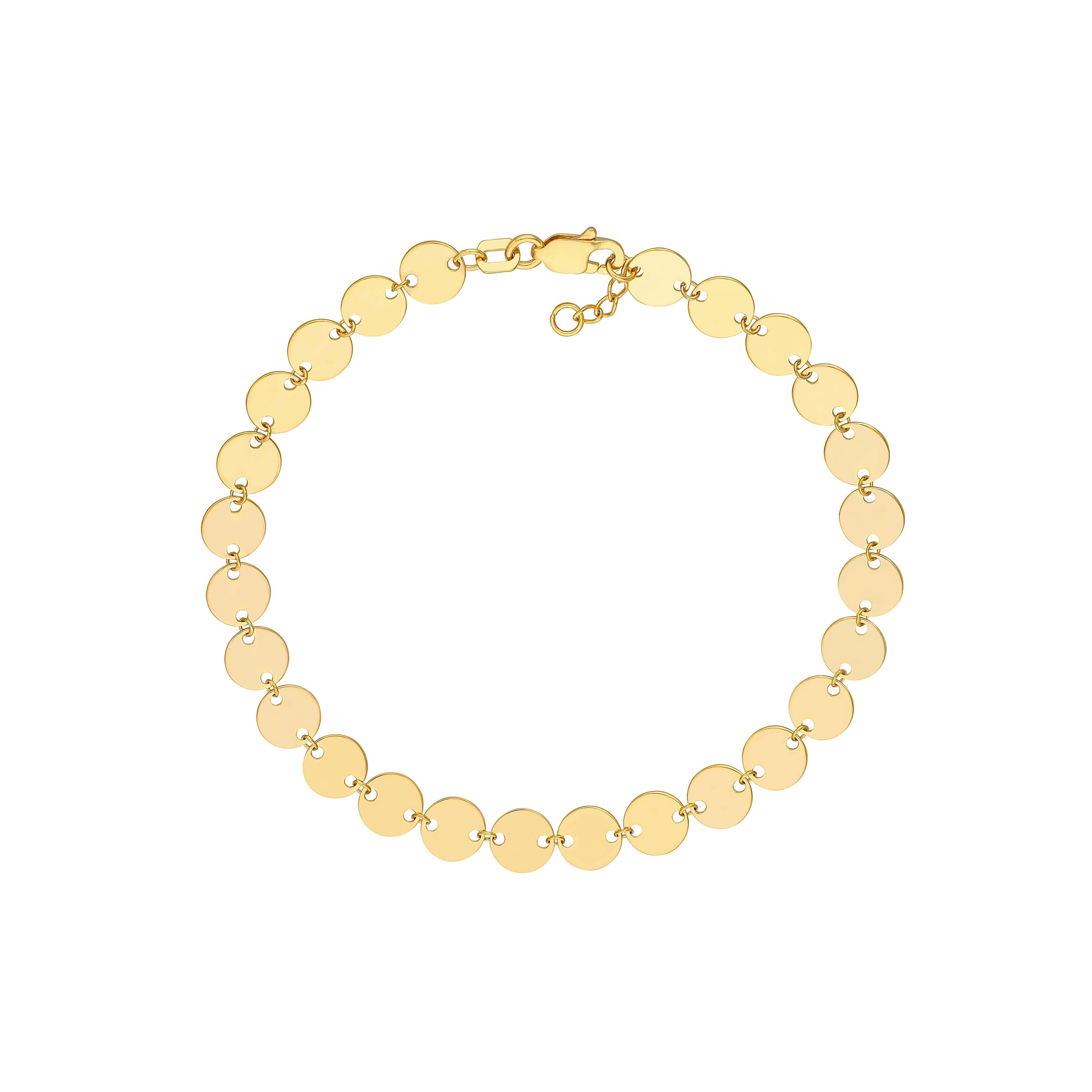 Linked Mini Disc Bracelet