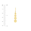 Graduated Disc Dangle Earrings