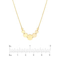 Graduated Disc Station Adjustable Necklace
