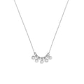 Mini Diamond Bezel and Bead Necklace