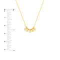 Mini Diamond Bezel and Bead Necklace