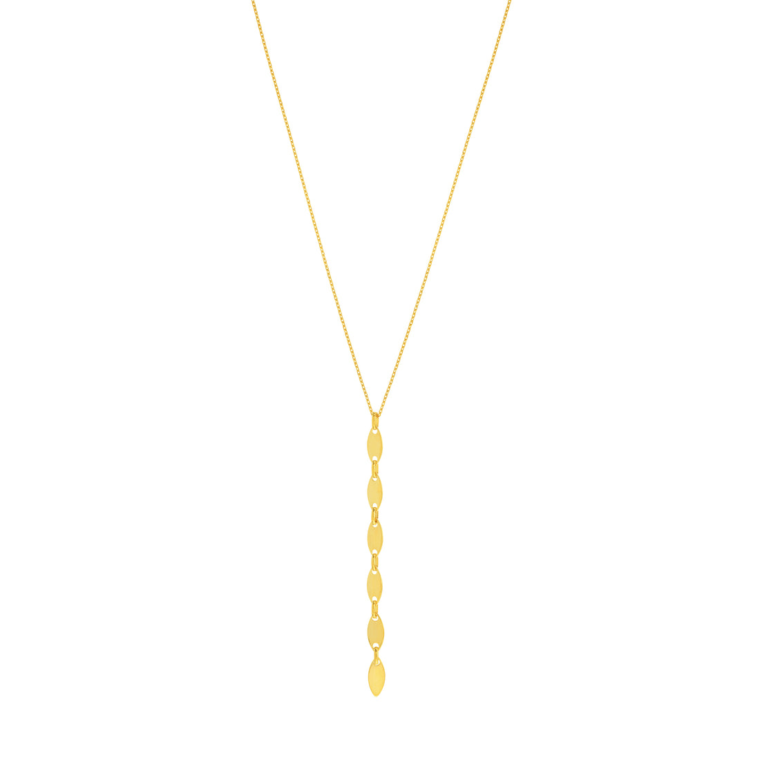 Mini Marquise Adjustable Lariat Necklace
