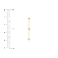 Diamond Bezel and Cluster Dangle Earrings