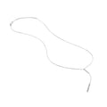 Diamond and Polished Bars Lariat Necklace