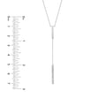 Diamond and Polished Bars Lariat Necklace