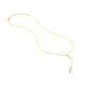 Diamond and Polished Bars Lariat Necklace