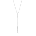 Diamond and Polished Bars Lariat Necklace