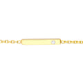 Staple Bar with Diamond Adjustable Choker