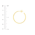 25mm x 1.2mm Hoop Post Earrings