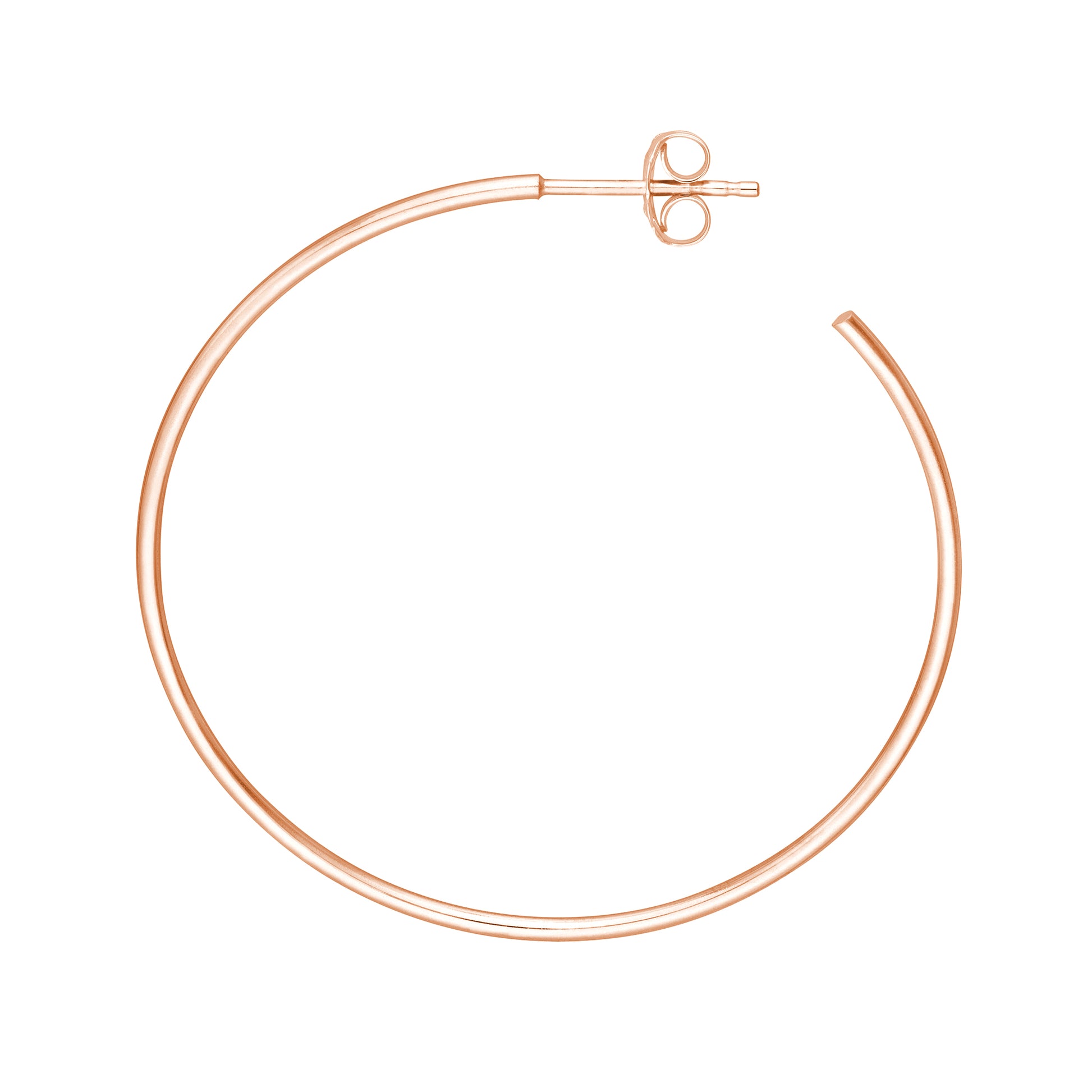 40mm x 1.2mm Hoop Post Earrings