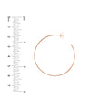 40mm x 1.2mm Hoop Post Earrings