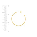 40mm x 1.2mm Hoop Post Earrings