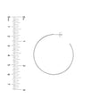 40mm x 1.2mm Hoop Post Earrings