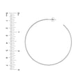 60mm x 1.2mm Hoop Post Earrings