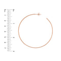 60mm x 1.2mm Hoop Post Earrings