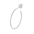 28mm x 19.5mm Oval Post Hoop Earrings
