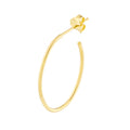 28mm x 19.5mm Oval Post Hoop Earrings
