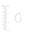 28mm x 19.5mm Oval Post Hoop Earrings