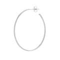 41.50mm x 31.50mm Thin Oval Post Hoop Earrings