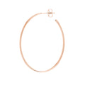 41.50mm x 31.50mm Thin Oval Post Hoop Earrings