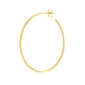 41.50mm x 31.50mm Thin Oval Post Hoop Earrings