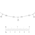 CZ Bezel Station and Drop Adjustable Choker