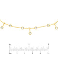 CZ Bezel Station and Drop Adjustable Choker